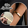 10Pcs Aluminum Bangle Blanks MAK-BBC0001-34-6