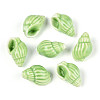 Handmade Printed Porcelain Beads PORC-T133-01C-01-1