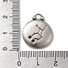 304 Stainless Steel Pendants STAS-L022-306AS-06-3