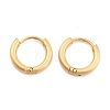 Ion Plating(IP) Frosted 304 Stainless Steel Huggie Hoop Earrings for Women EJEW-C096-32A-G-1