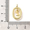 Brass Micro Pave Cubic Zirconia Pendants ZIRC-P123-01G-Z01-3