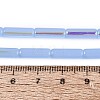 Electroplate Imitation Jade Glass Beads Strands EGLA-Q132-02A-D04-4