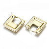 Brass Huggie Hoop Earrings X-EJEW-N011-42G-NF-2