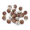 Handmade Polymer Clay Rhinestone Beads RB-CBAFAF8-01A-1
