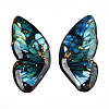 Epoxy Resin Butterfly Wings Cabochons CRES-N035-02F-1