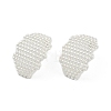 Hollow Camber Brass Stud Earrings EJEW-Q391-21S-03-2