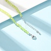 4MM Dyed Natural Green Jade Round Beaded Necklaces GG-CBAA808-04P-A-2
