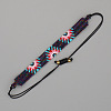 Bohemian Glass Seed Beaded Adjustable Bracelets UQ0429-4-1