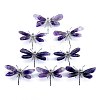 Natural Amethyst Crystal Dragonfly Figurines PW-WG22635-01-3