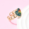 Brass Cuff Open Rings RJEW-C164-01B-G-2