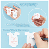 100Pcs 2 Colors Baby Footprint Crawler shape Paper Gift Tags DIY-AR0002-87-4