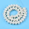 Transparent Spray Painted Glass Beads Strands GLAA-N001-42-3