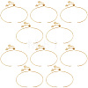 10Pcs 1MM Brass Box Chain Slider Bracelet Making MAK-BBC0001-37-7