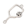 Brass Black Enamel Connector Charms LS-KK-NH0005-02P-2