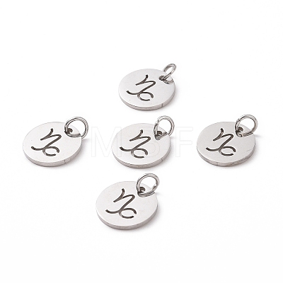 304 Stainless Steel Charms STAS-Q201-T445-10S-1