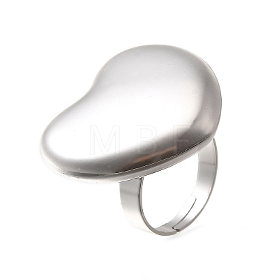 304 Stainless Steel Adjustable Finger Ring RJEW-H244-01P-1