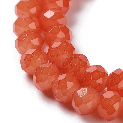 Baking Paint Imitation Jade Glass Bead Strands LS-DGLA-A034-J6MM-A12-1