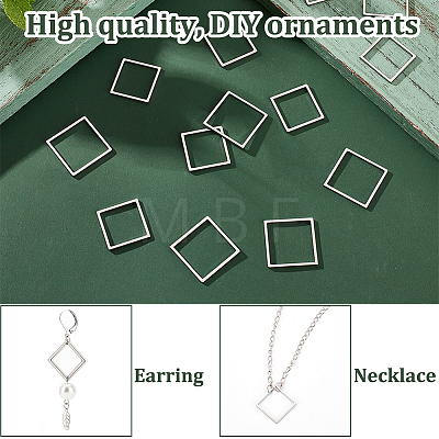 Unicraftale 40Pcs 2 Style 304 Stainless Steel Linking Rings STAS-UN0045-69-1
