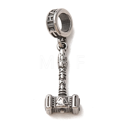 Viking 316 Surgical Stainless Steel European Dangle Charms SA-CBA7555-09AS-1
