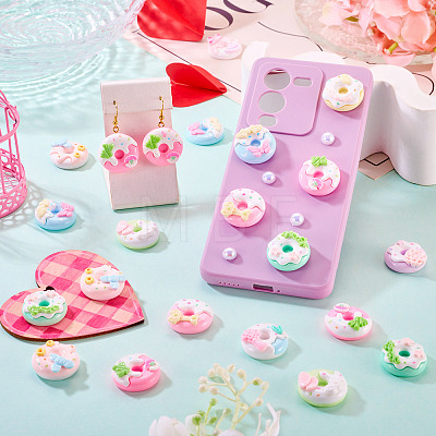 20Pcs Opaque Resin Decoden Cabochons RESI-TA0005-33-1