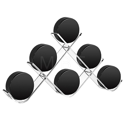 2Pcs Acrylic Hockey Puck Holder AJEW-WH0817-024B-01-1