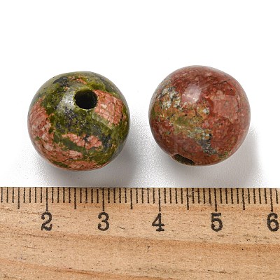 Natural Unakite Beads G-G147-01J-1