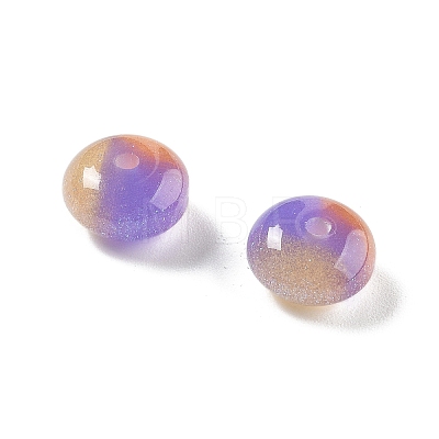 Two Tone Transparent Resin Beads RESI-S013-01A-1