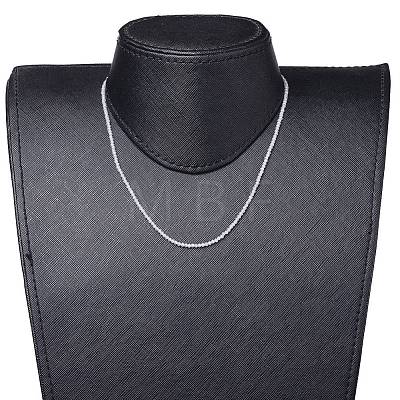 Cubic Zirconia Beaded Necklaces NJEW-JN02618-04-1