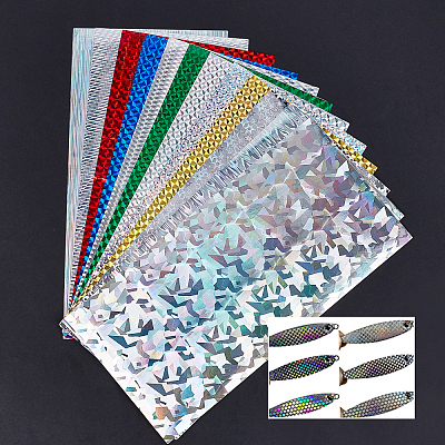 Waterproof Holographic Adhesive Craft Vinyl Sheets DIY-FG0001-25-1