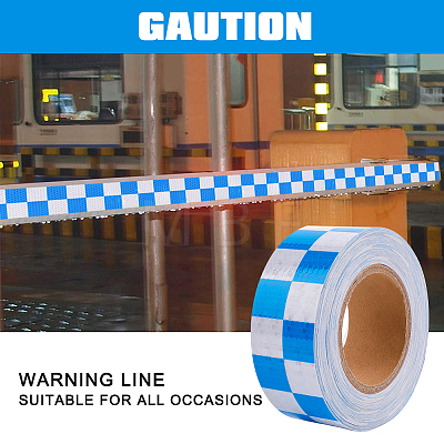 Waterproof PVC Reflective Warning Stickers FIND-WH0152-070E-1
