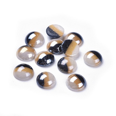 Opaque Glass Cabochons X-GGLA-S038-12H-8mm-1