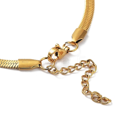 304 Stainless Steel Herringbone Chain Necklaces NJEW-P282-07G-1