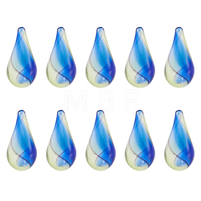 10Pcs Handmade Lampwork Beads LAMP-TADJ0001-11-1