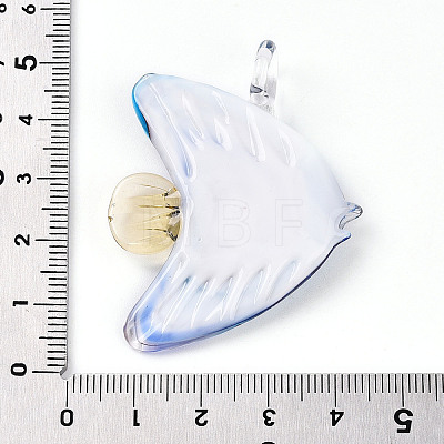 Handmade Lampwork Big Pendants LAMP-T023-06B-1