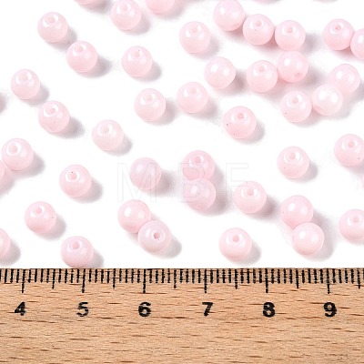 Opaque Baking Painted Glass Beads DGLA-T004-02F-1