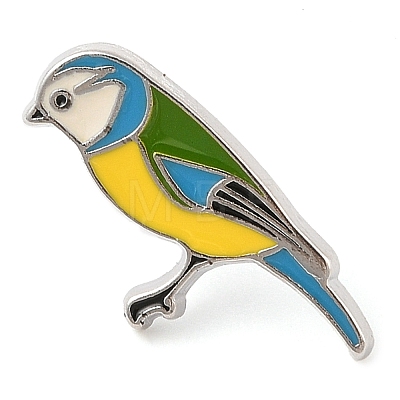 Bird Platinum Alloy Enamel Brooches JEWB-I035-08P-04-1