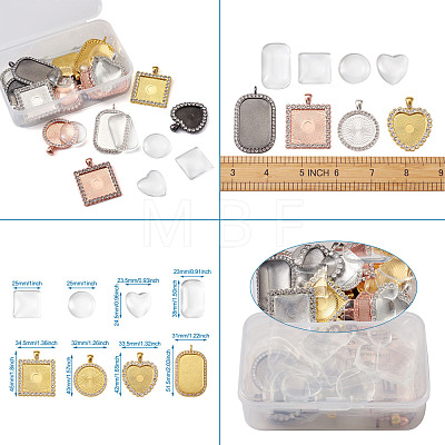  DIY Pendant Making Kits DIY-TA0002-95A-1