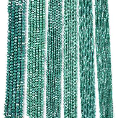 Electroplate Glass Beads Strands EGLA-A044-P3mm-B31-1