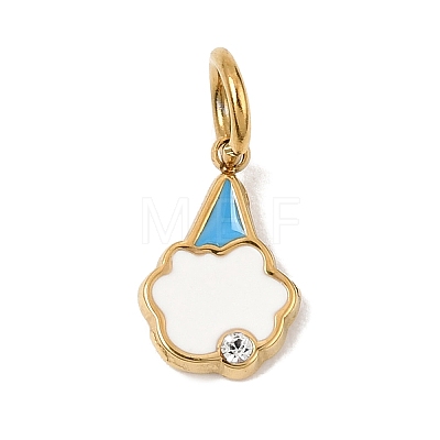 304 Stainless Steel Enamel Pendants SA-CBA5CD0-35G-1