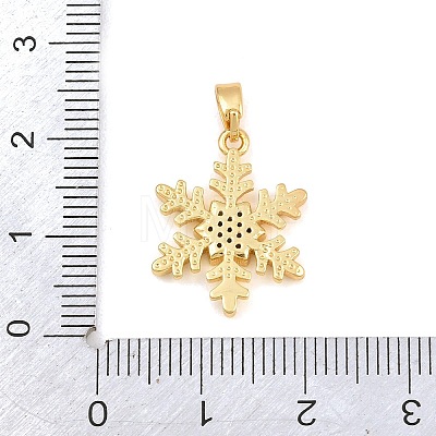 Brass Micro Pave Clear Cubic Zirconia Pendants CU-CBA9B49-02D-G-1