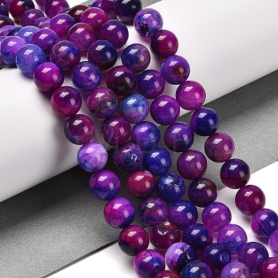 Natural Agate Beads Strands G-B079-A04-03B-1