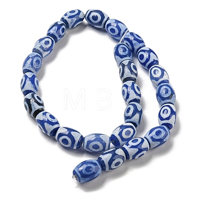 Tibetan Style dZi Beads Strands TDZI-NH0001-C11-01-1