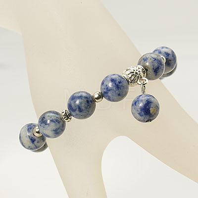 Fashion Gemstone Beaded Bracelets BJEW-JB00858-04-1