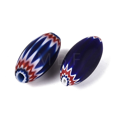 Handmade Millefiori Glass Barrel Beads LA-N002-37A-1