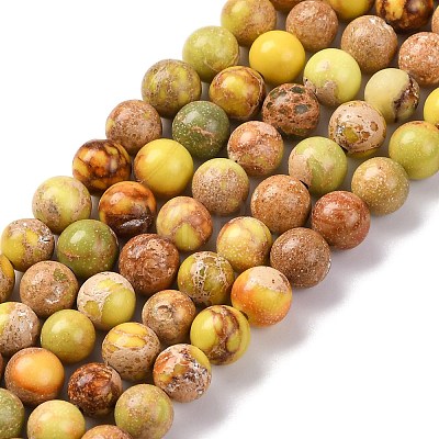 Dyed Natural Regalite/Imperial Jasper/Sea Sediment Jasper Beads Strands G-B124-C02-04-1