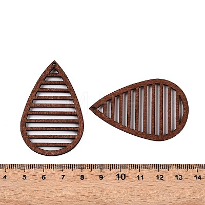 Natural Poplar Wood Big Pendants WOOD-N016-24B-1