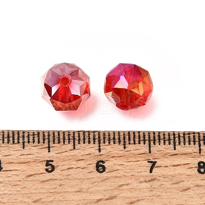Electroplate Transparent Round Glass Beads GL-CBA6A73-AB07-1