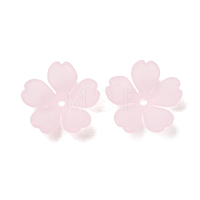 Frosted Acrylic Bead Caps AC-CBA1E6C-08-1