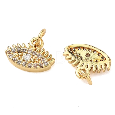 Brass Micro Pave Cubic Zirconia Pendants KK-A291-27A-G-1