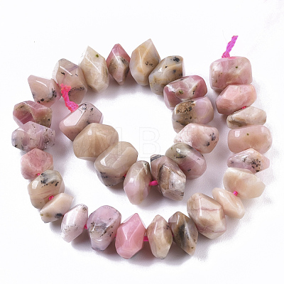 Natural Pink Opal Beads Strands G-R462-21-1